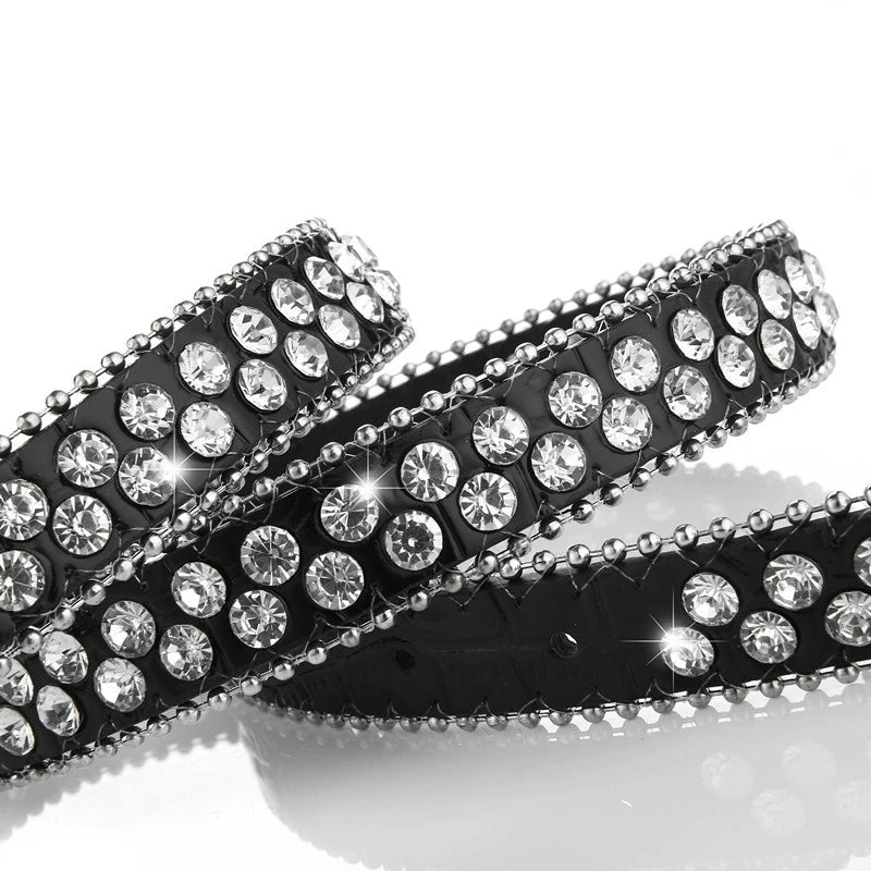 Rhinestone Unisex Belt