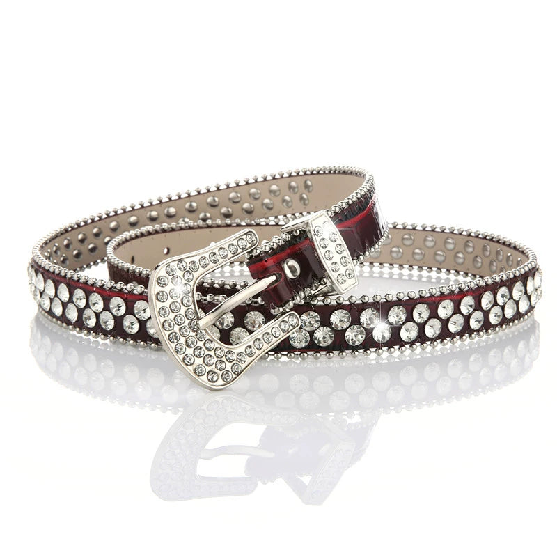 Rhinestone Unisex Belt