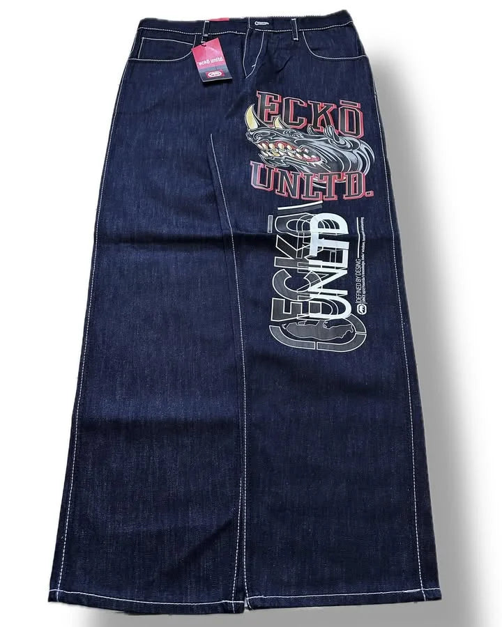 Ecko Wide Leg Baggy Jeans