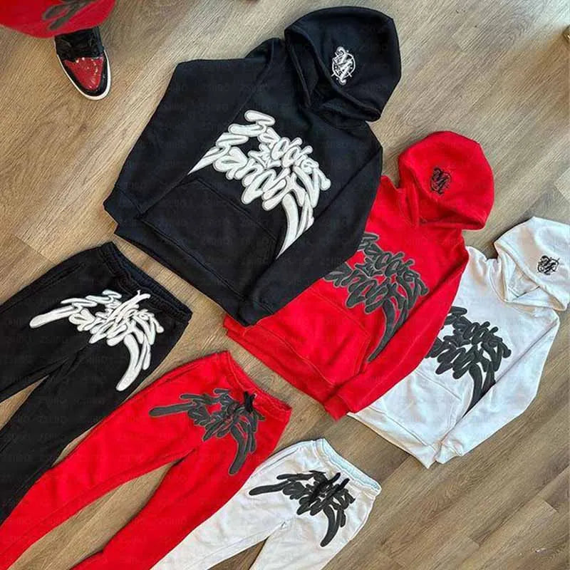 High Quality KIss Mark Hoodie Set