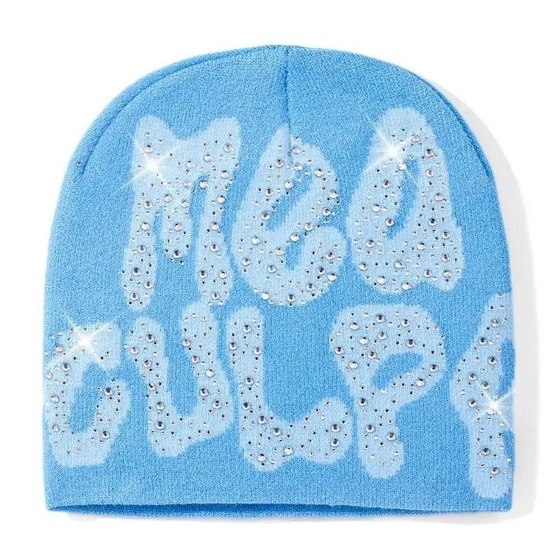 Rhinestone studded Knitted Beanie