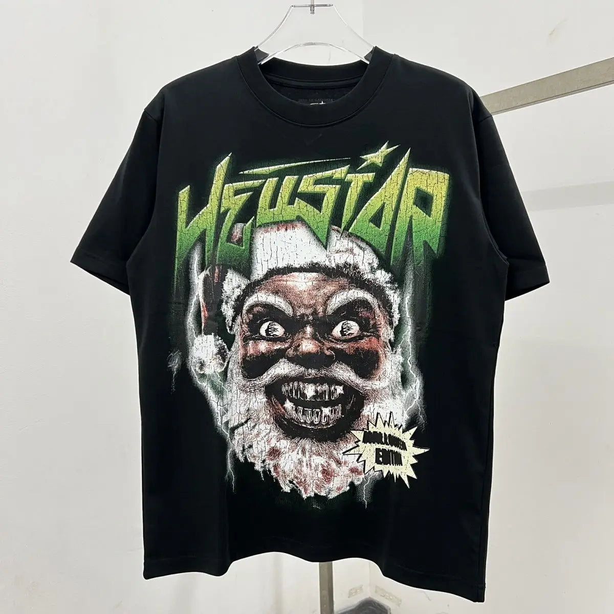 Black Santa Street wear T-shirt