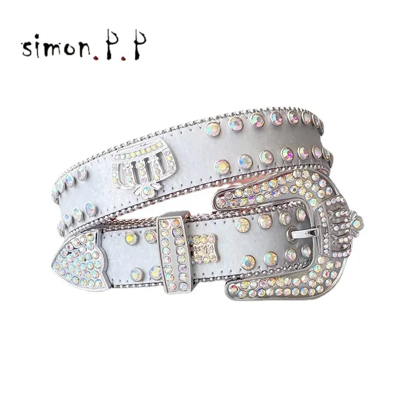 Shiny Diamond Rhinestone Studded Belt