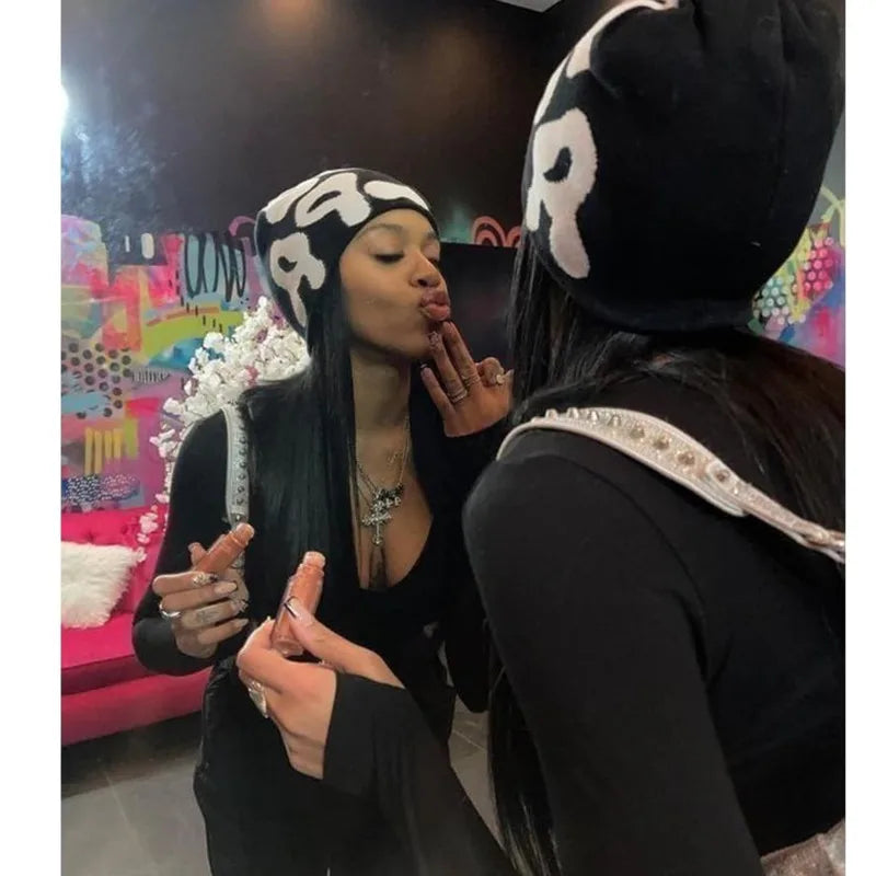 Mea Pattern Y2k Beanie