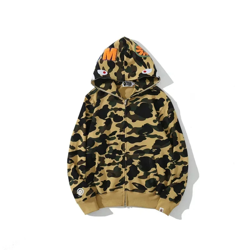 Aape Camouflage Zippered Hoodie