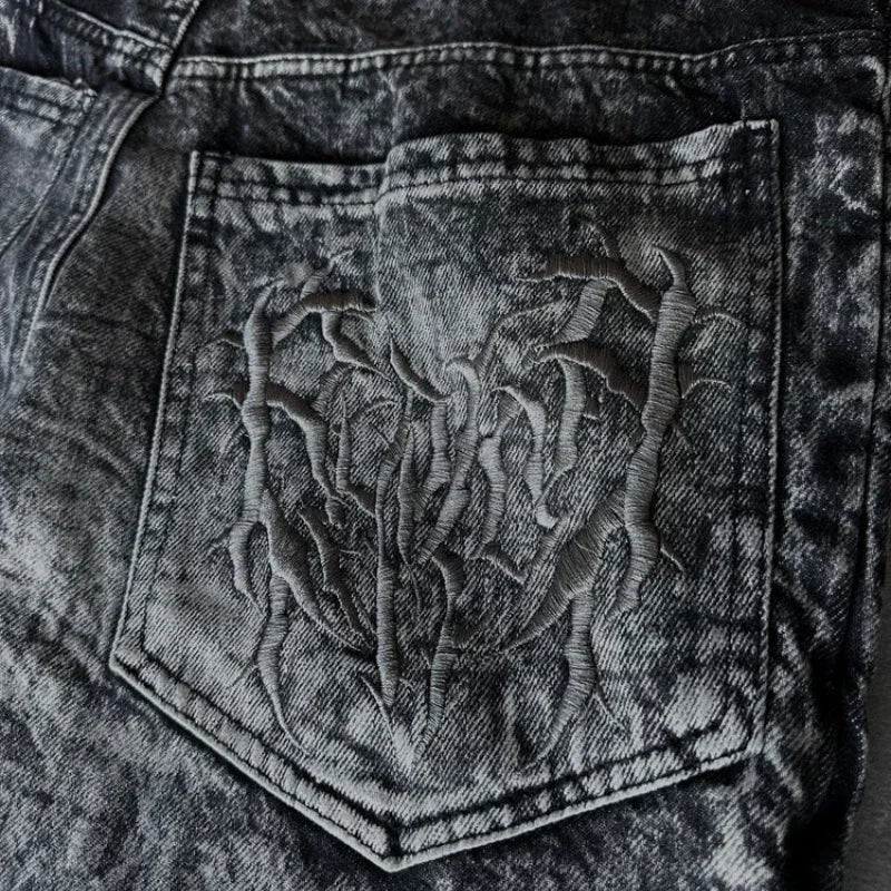 Baggy Embroidered design Jeans