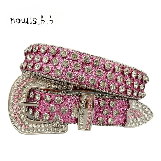 Shiny Diamond Rhinestone Studded Belt