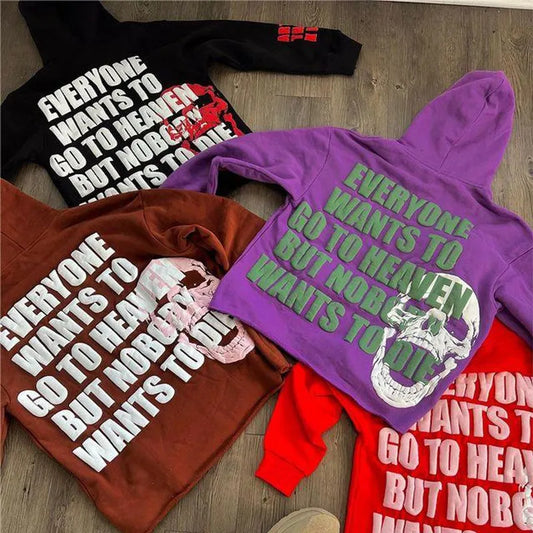 Streetwear Letter Text Hoodie