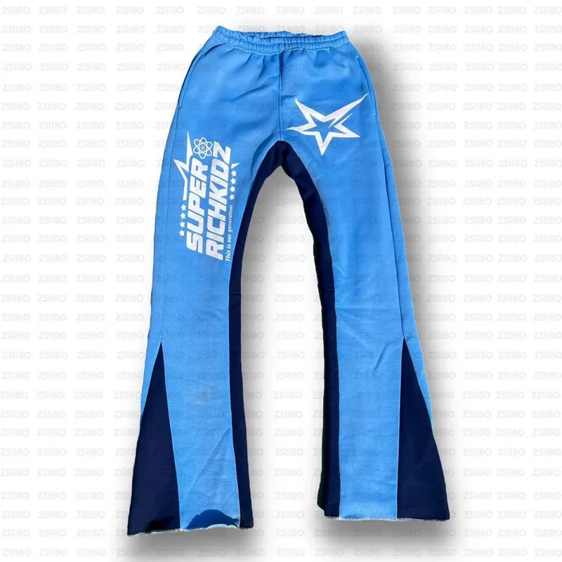 Aesthetic Star Print Hoodie and Pants