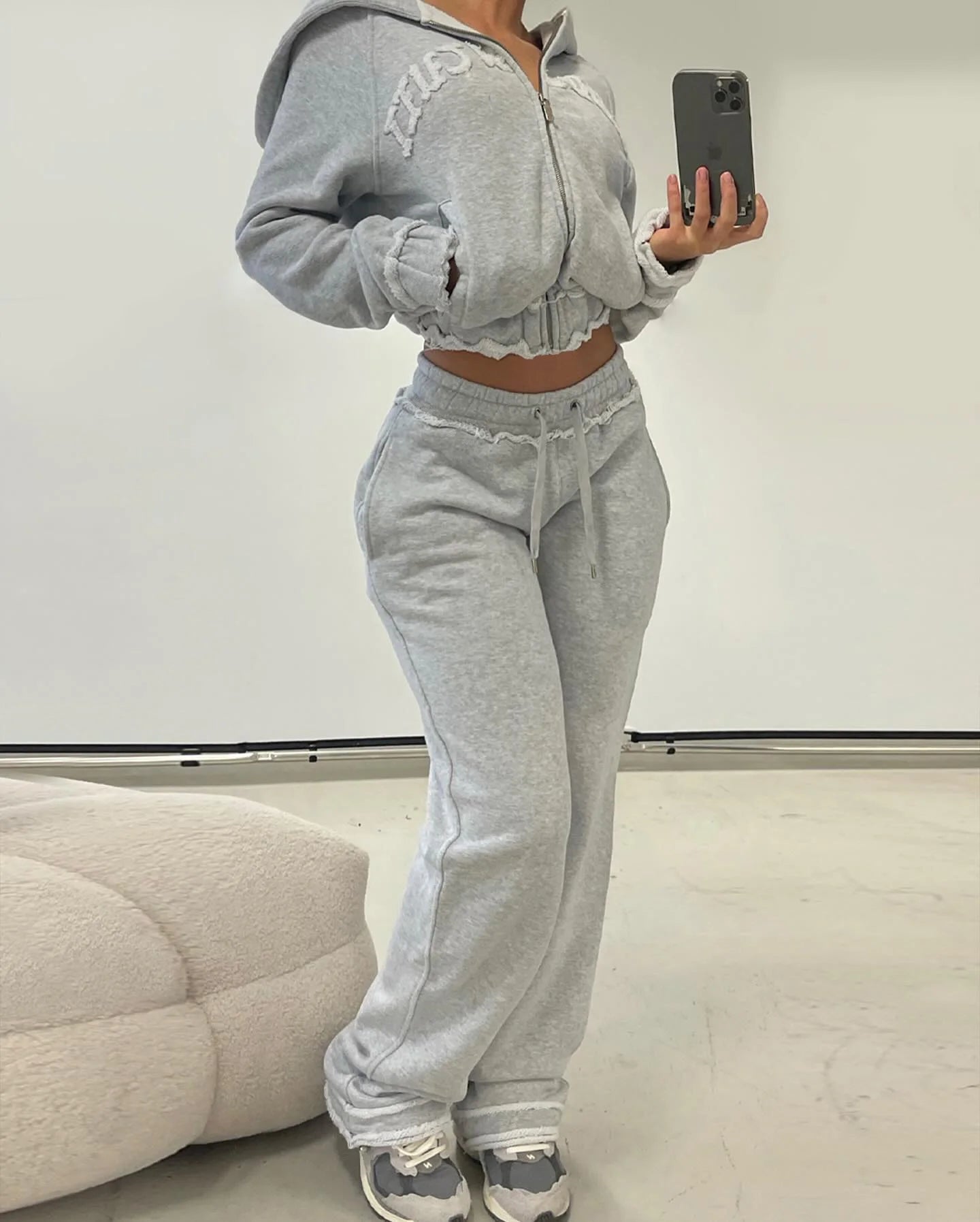 Calligraphy Letter Women's Street wear Set