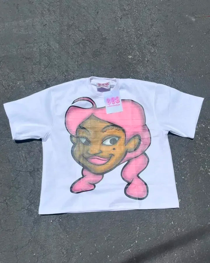 Cartoon Pattern T-shirt Set