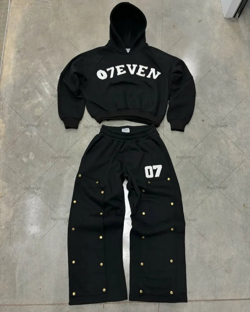 Streetwear 07even Hoodie set