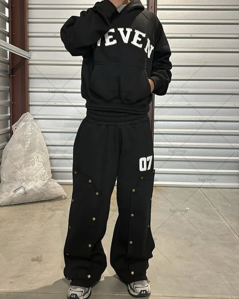 Streetwear 07even Hoodie set