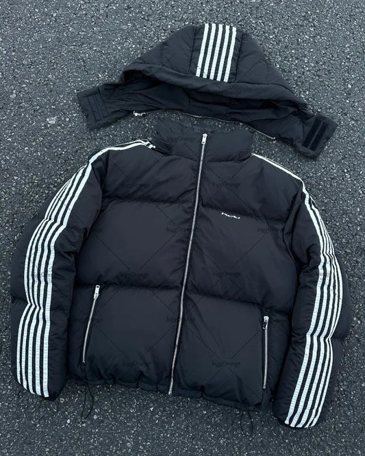 Men's Striped Puffer Jacket