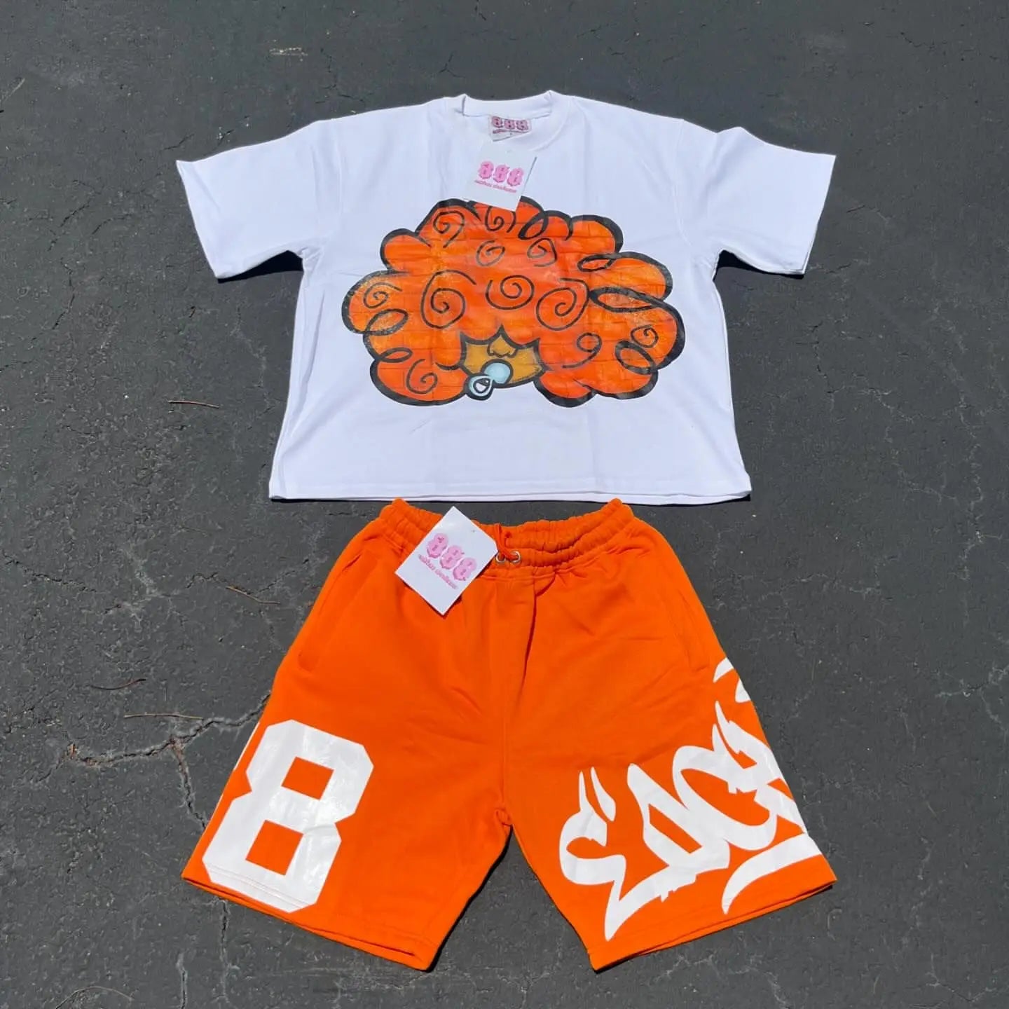 Cartoon Pattern T-shirt Set