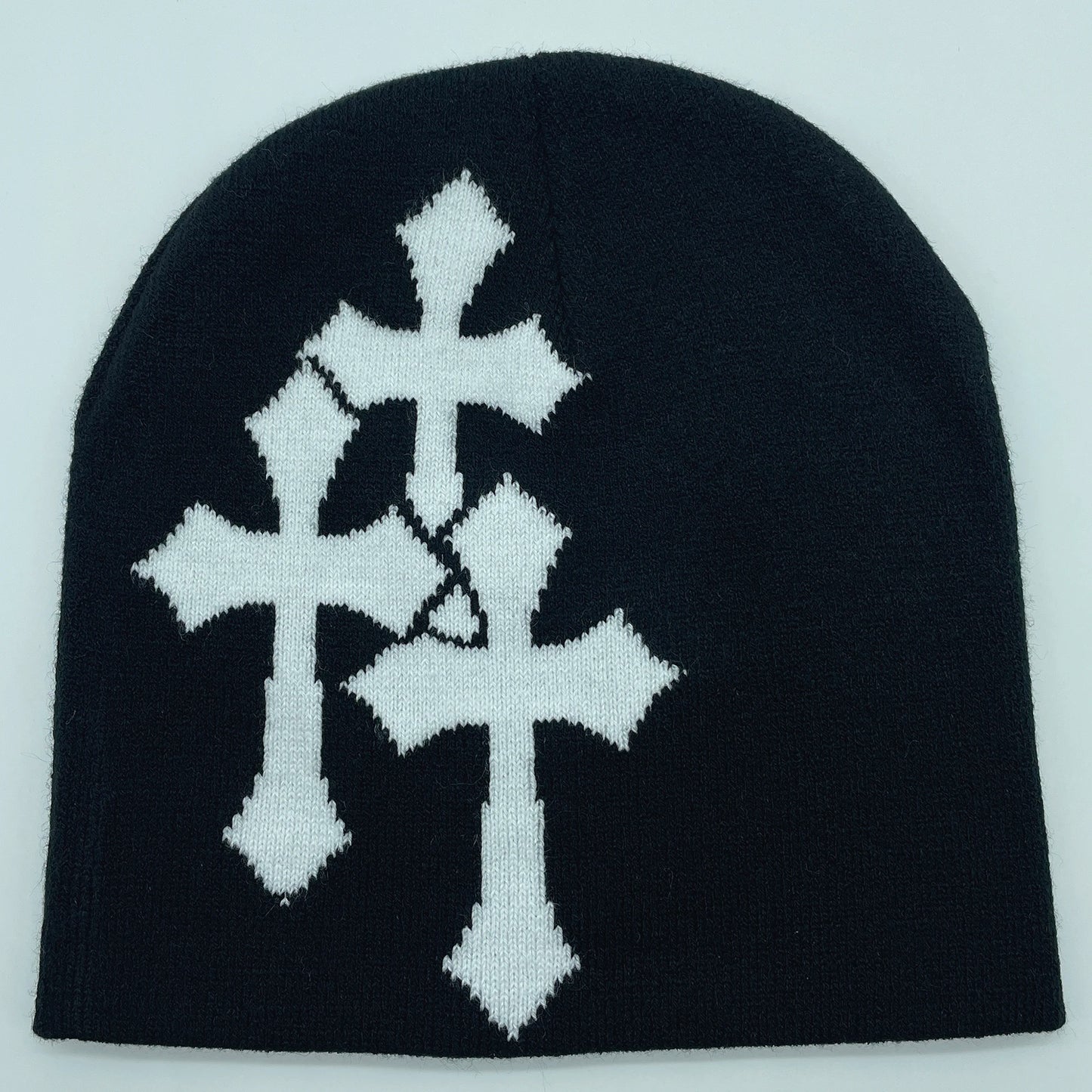 Crucifix Knitted Hat