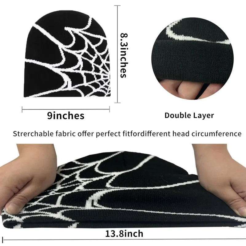 Y2k Spider Web Beanie