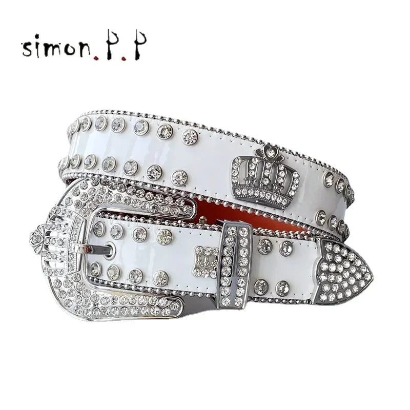 Shiny Diamond Rhinestone Studded Belt