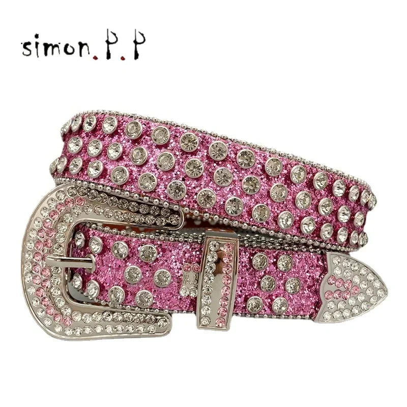 Shiny Diamond Rhinestone Studded Belt
