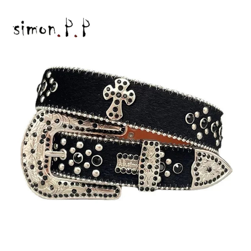 Shiny Diamond Rhinestone Studded Belt