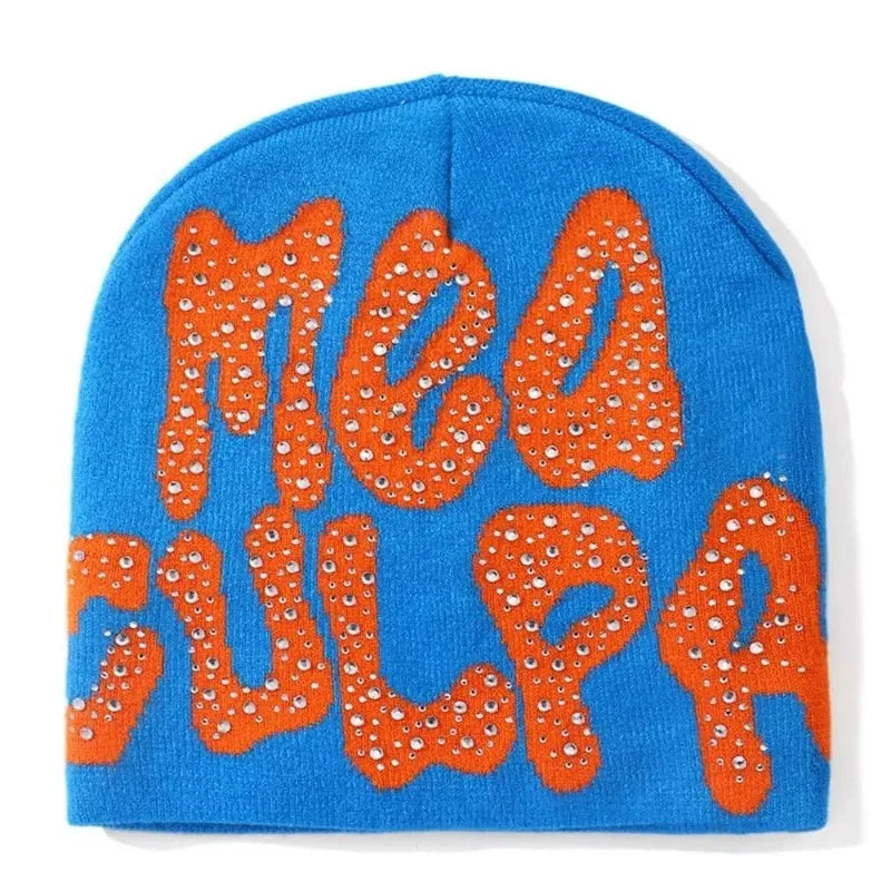 Rhinestone studded Knitted Beanie