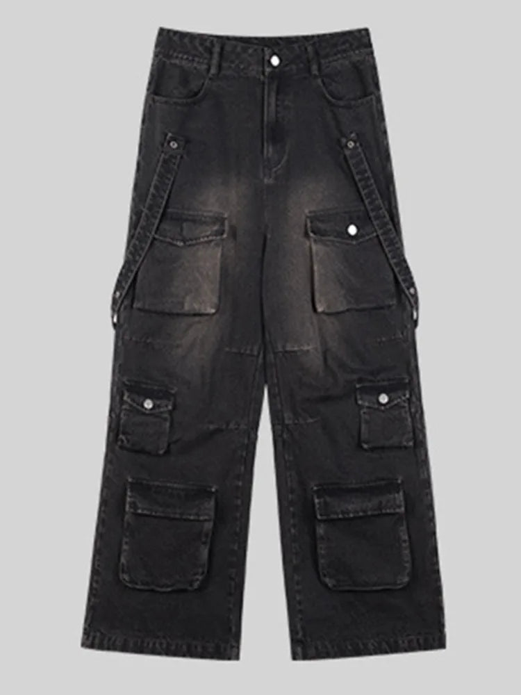 Streetwear Fashion Cargo Jeans