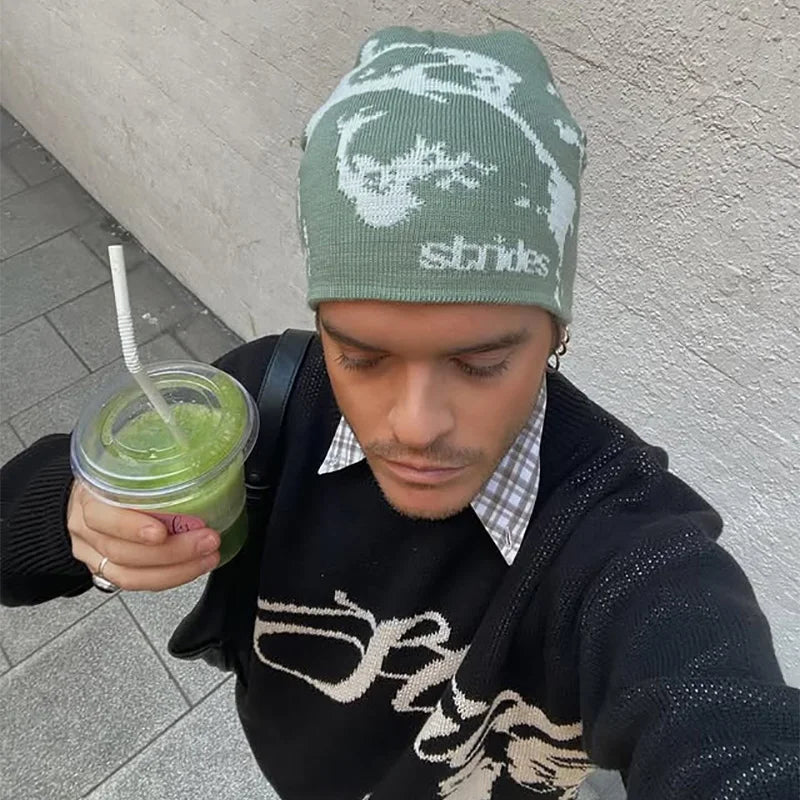 Streetwear drawing beanie