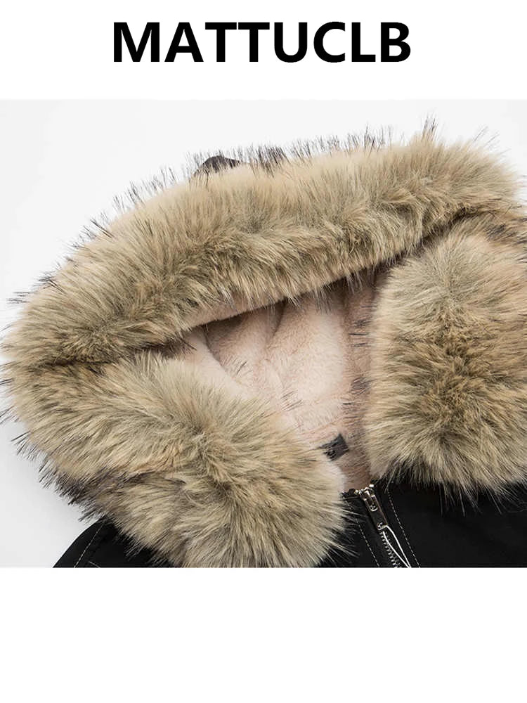 Faux Fur Hooded Winter Jacket