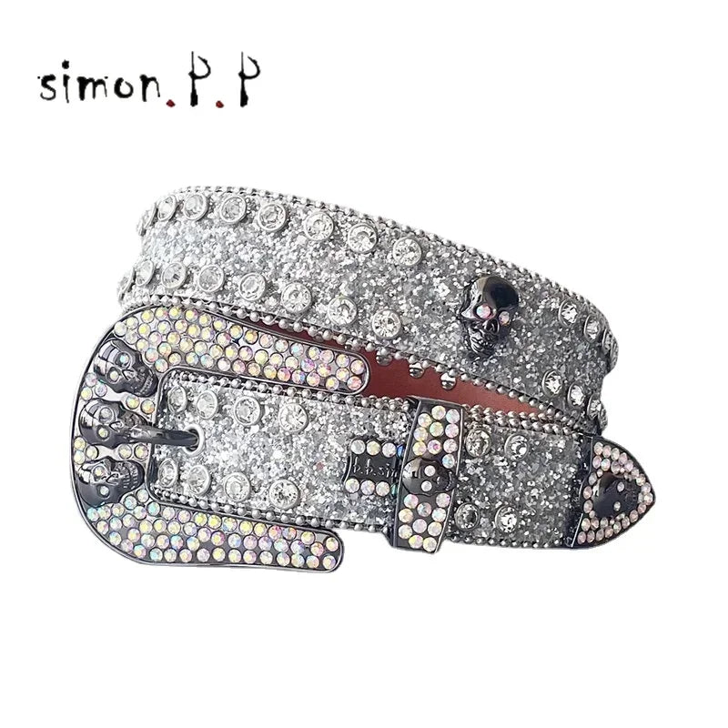 Shiny Diamond Rhinestone Studded Belt