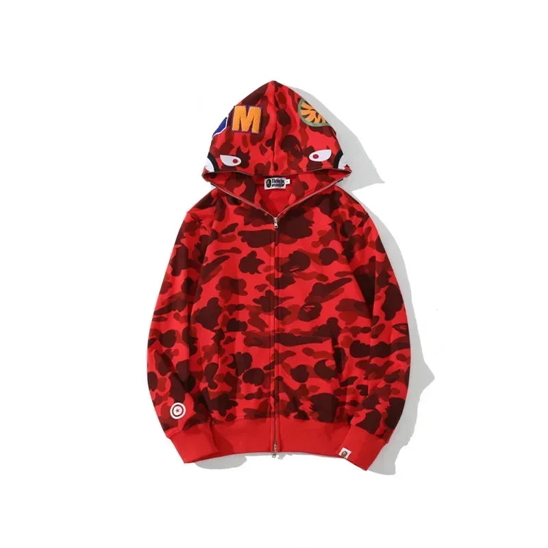 Aape Camouflage Zippered Hoodie