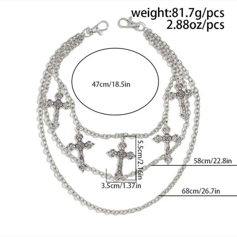 Cross Pendant Wallet Chain