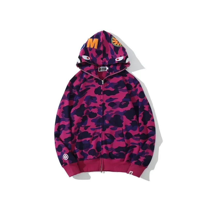 Aape Camouflage Zippered Hoodie