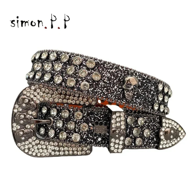 Shiny Diamond Rhinestone Studded Belt