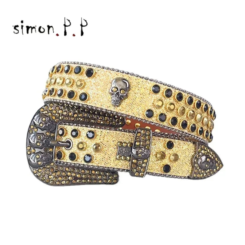 Shiny Diamond Rhinestone Studded Belt