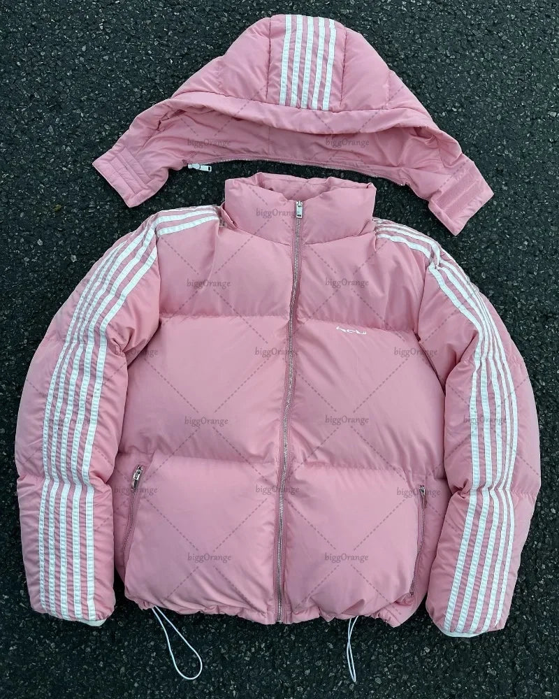 Men's Striped Puffer Jacket