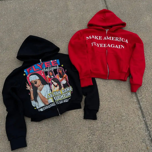 Aaliyah Singer Washed Hoodie