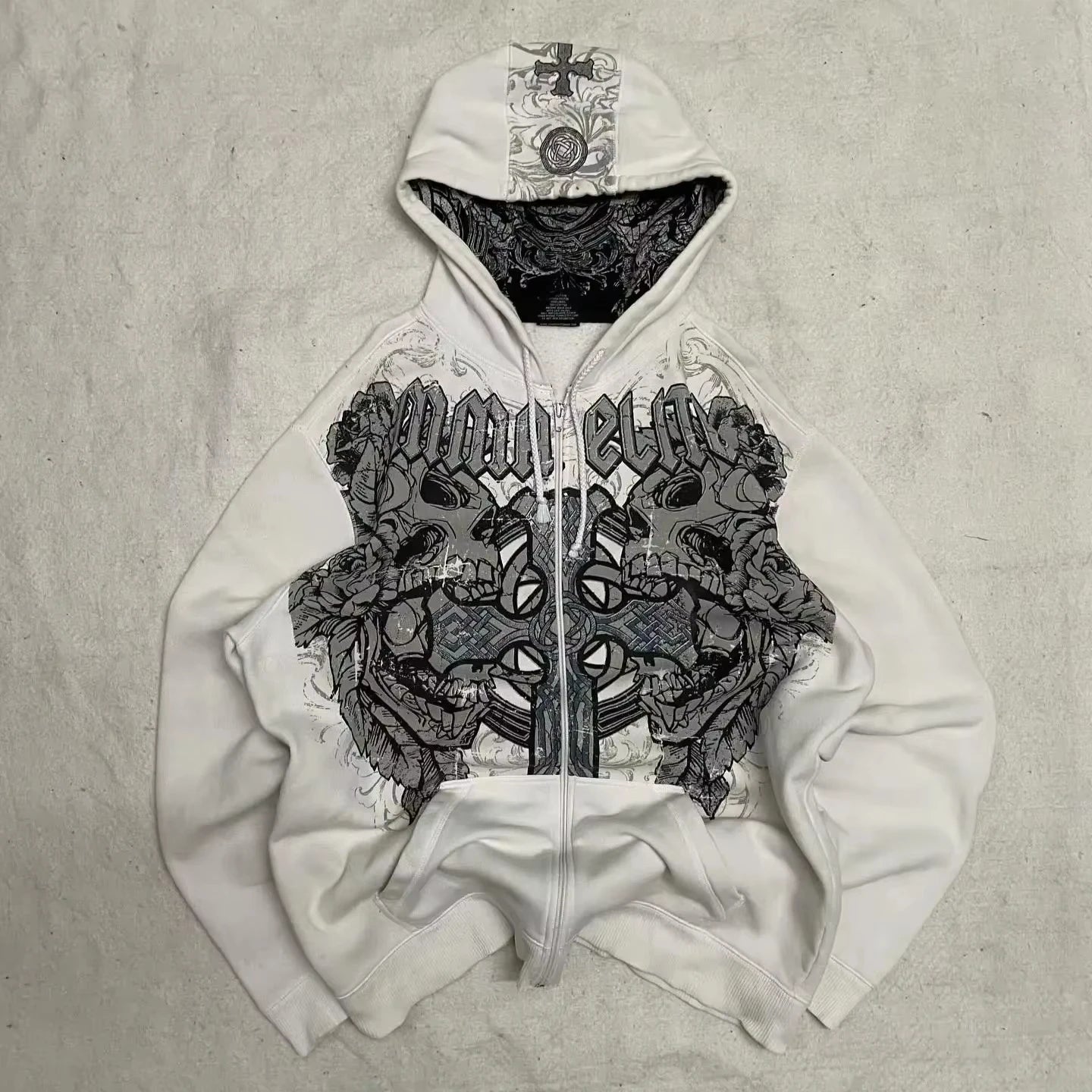 Leopard Print Faux Fur Lined Zip-up Y2k Hoodie