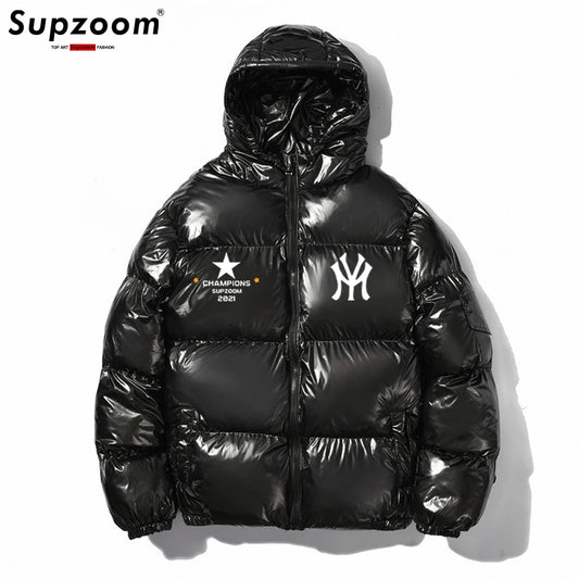 Glossy Unisex Puffer Coat