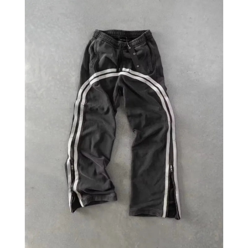 Striped 2 Piece Streetwear Hoodie Set