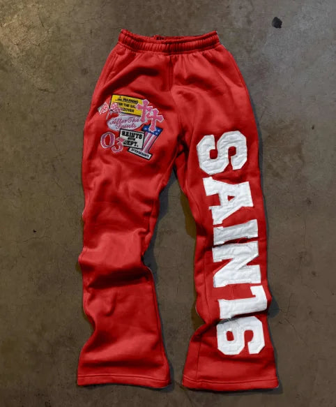 Loose Wide Leg Designed Sweatpants