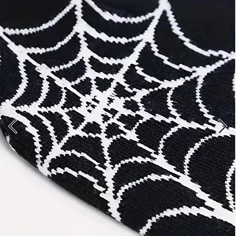 Spider Web Knitted Y2k Beanie