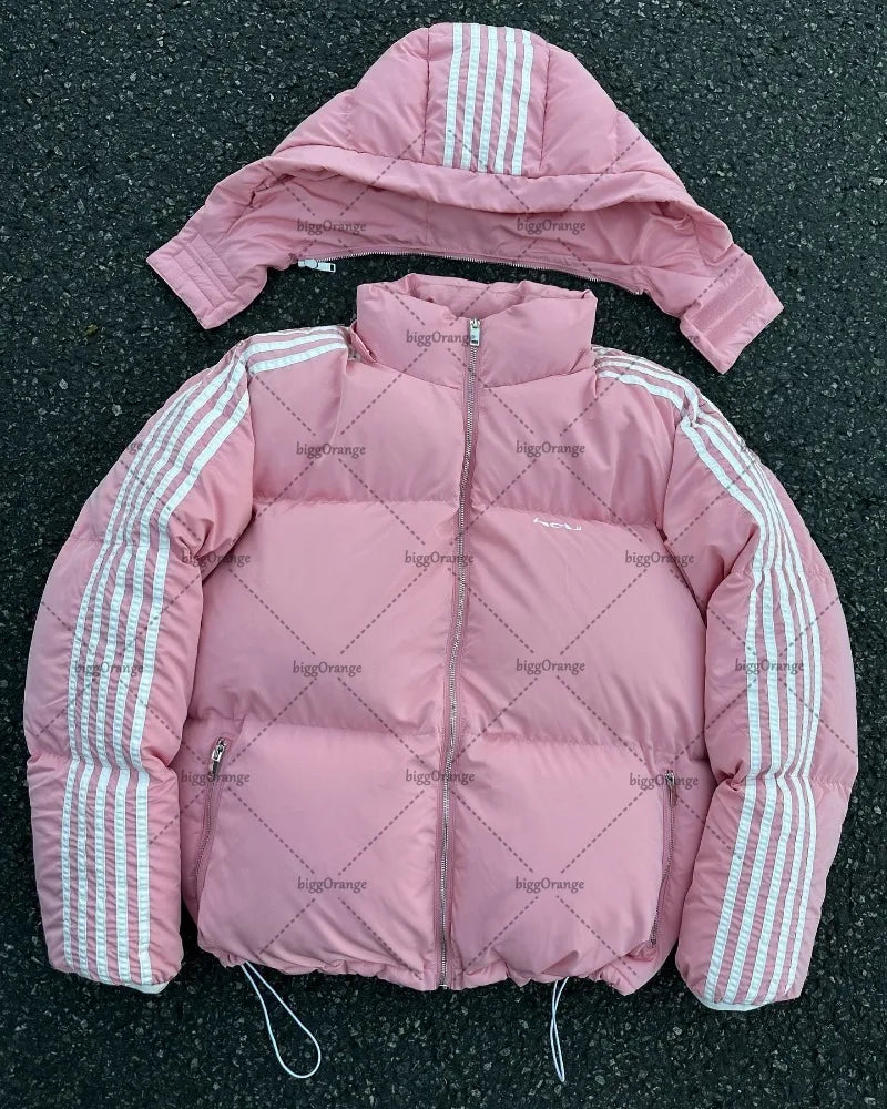 Men's Striped Puffer Jacket