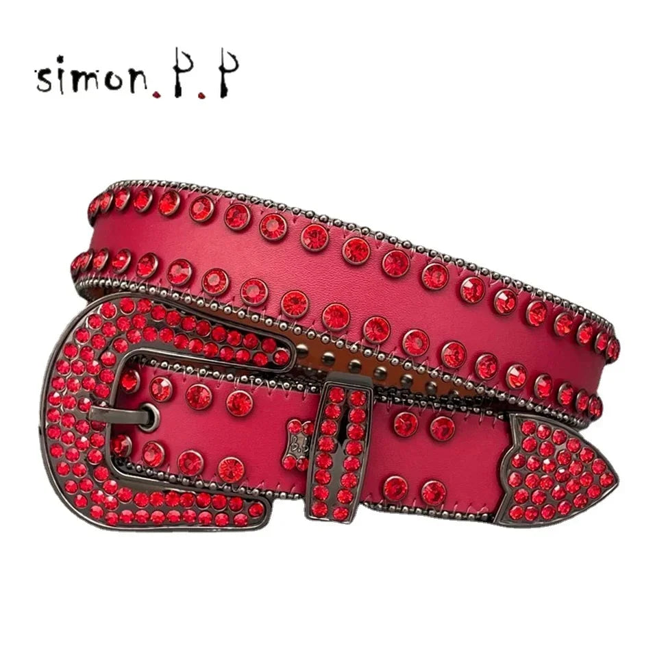 Shiny Diamond Rhinestone Studded Belt