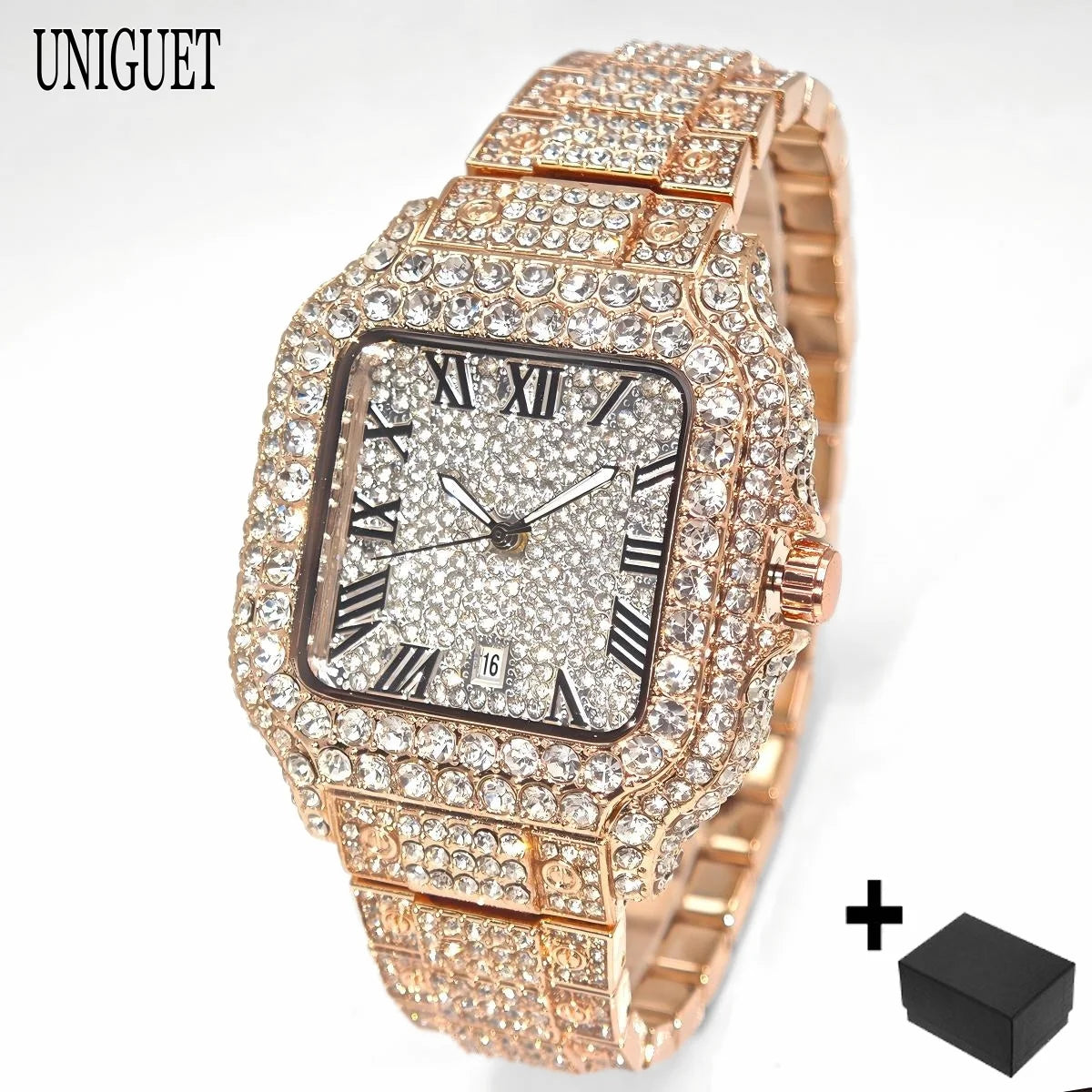 Fully Studded Luxury Watch