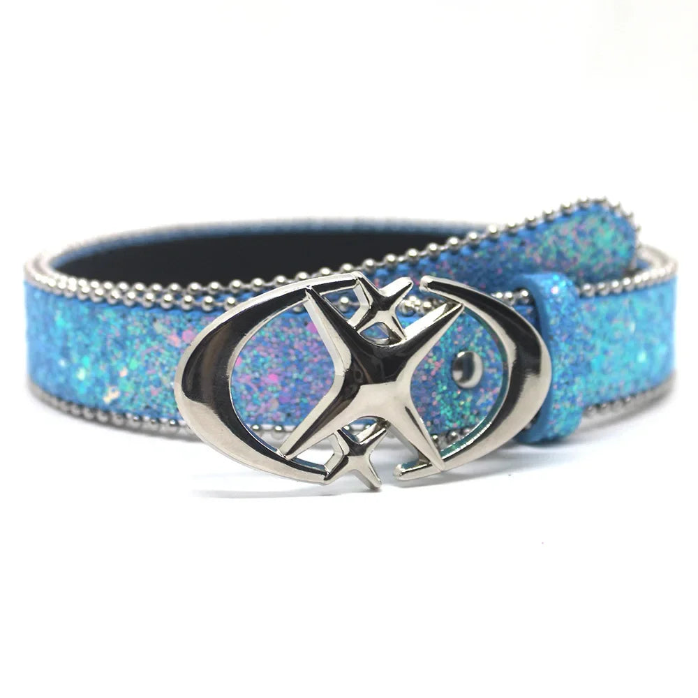 Star Buckle Rhinestone Belt