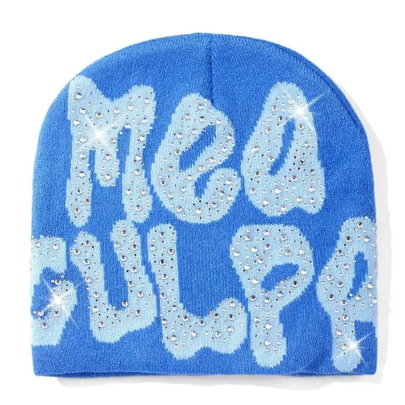 Rhinestone studded Knitted Beanie