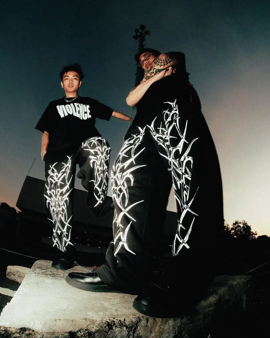 Black Streetwear Y2k Sweatpants Unisex