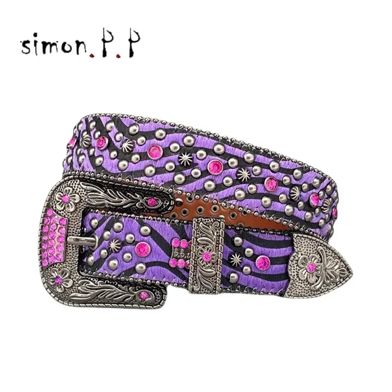 Shiny Diamond Rhinestone Studded Belt