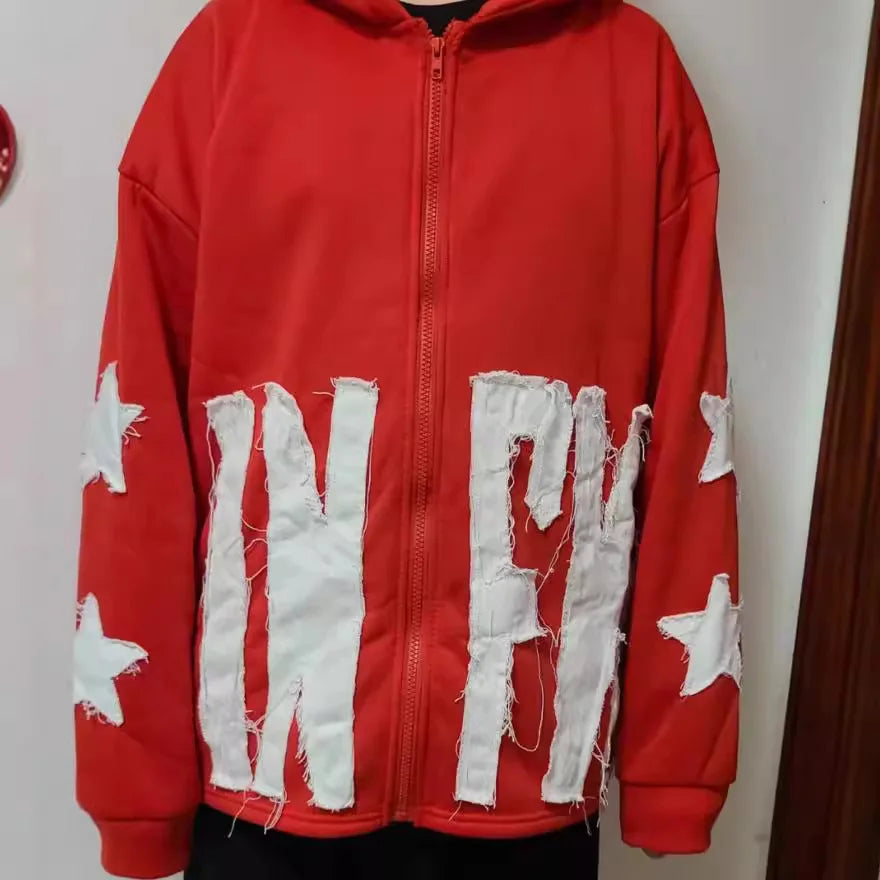 High Quality Embroidered Streetwear Hoodie