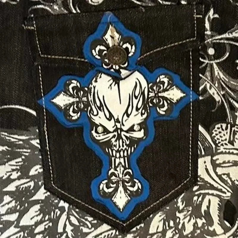 Gothic design Loose Wide Leg Pants